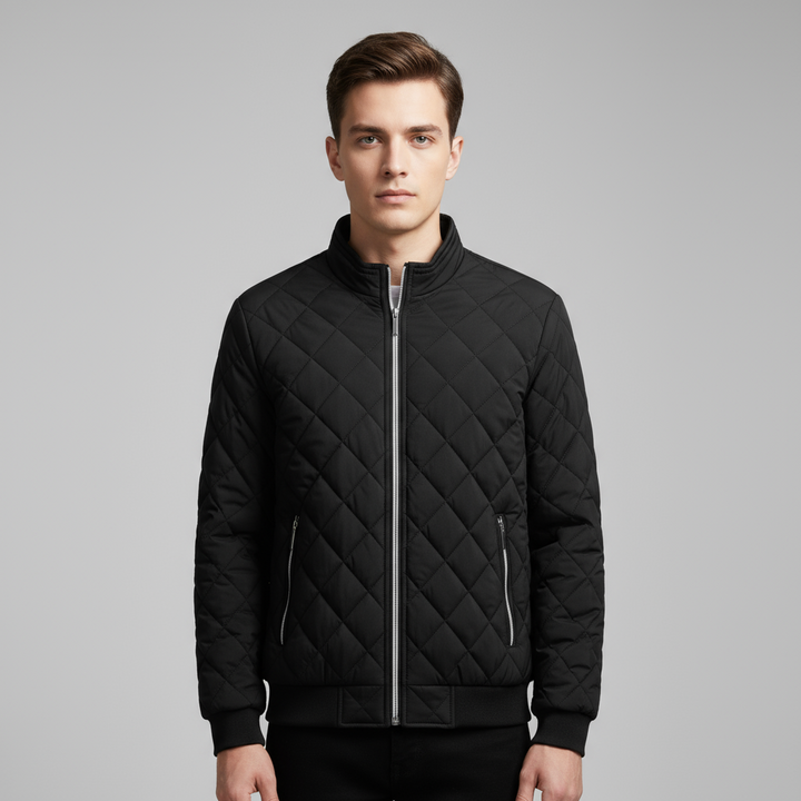 Veste Homme Matelassée en Polaire Zippée