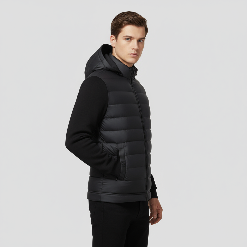 Veste Homme Matelassée à Capuche