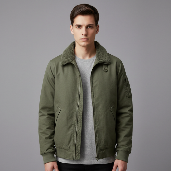 Veste Homme Coton Hiver | Doublée Laine