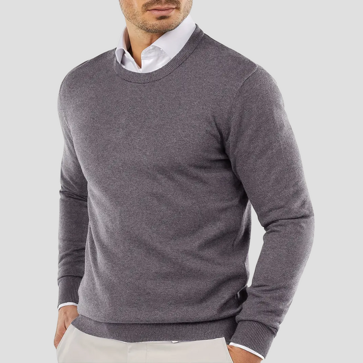 Pull Homme Col V Tricoté