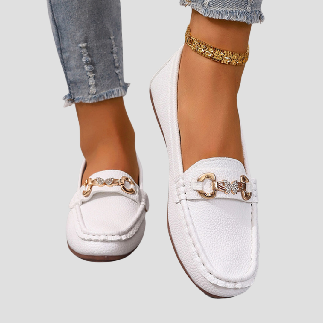 Mocassins femme à mors similicuir