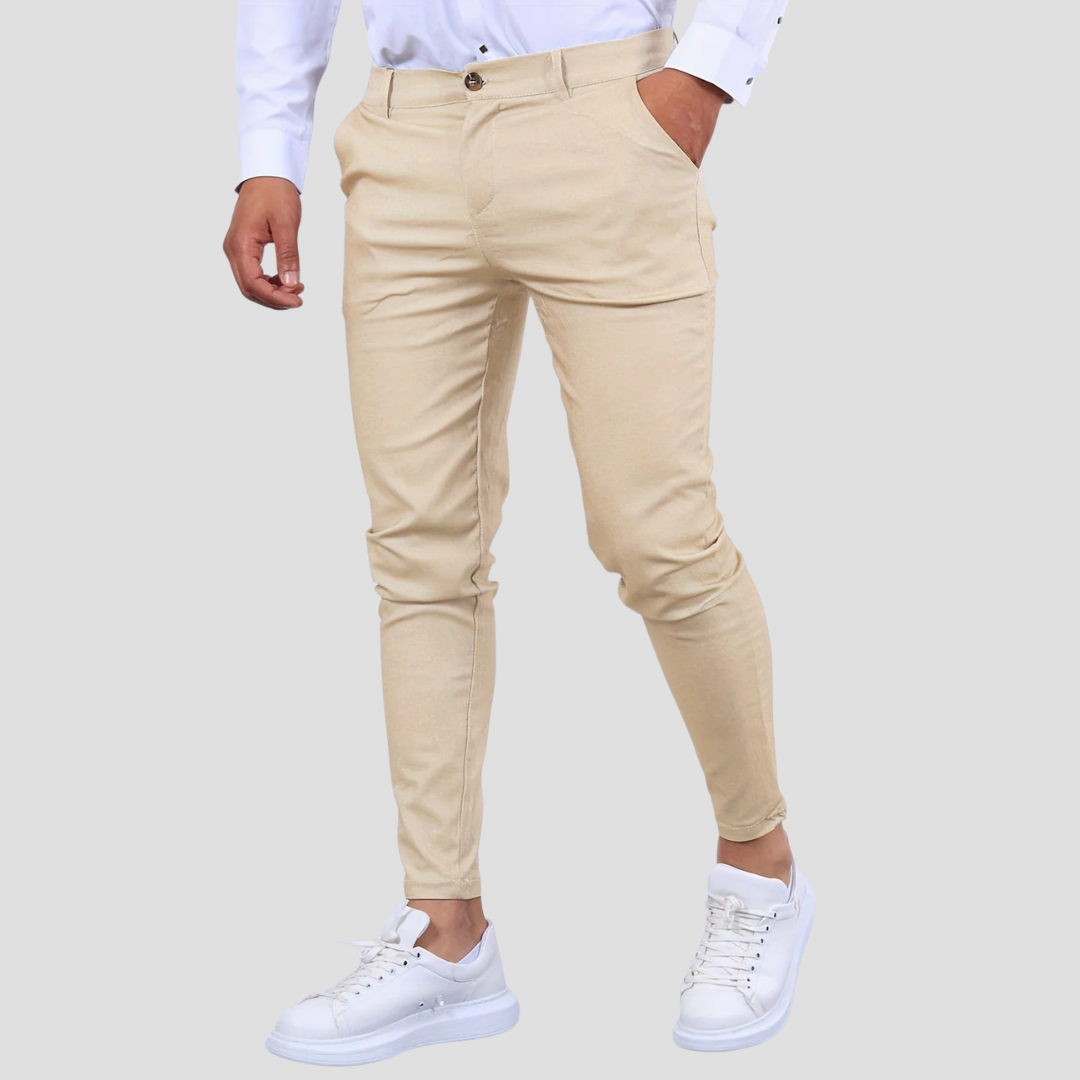 Pantalon Homme Slim Coton