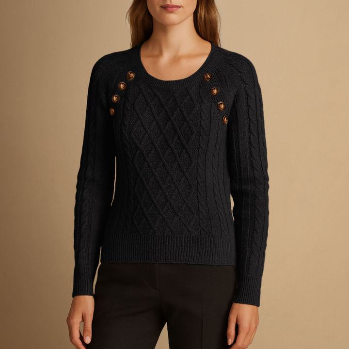 Pull Femme Maille Torsadée | Col Rond