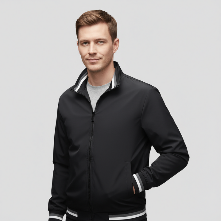 Bomber Homme Universitaire Zippé | Col Montant