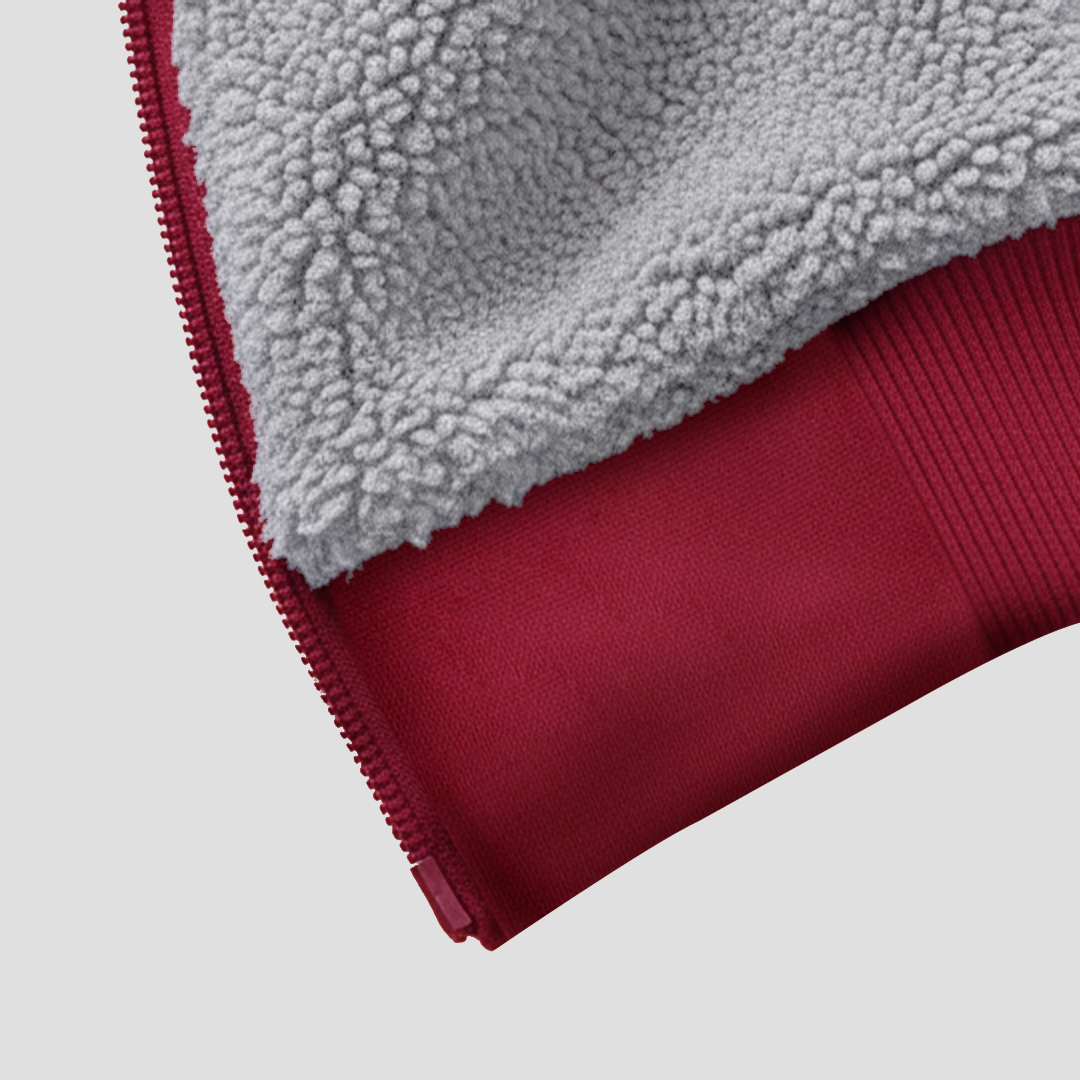 Veste Polaire Homme à Capuche Zippée