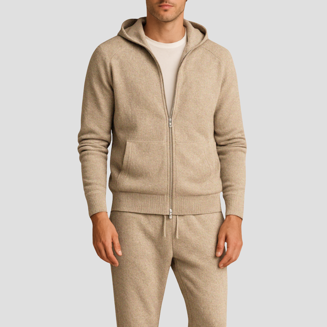 Ensemble Jogging Homme Zippé à Capuche