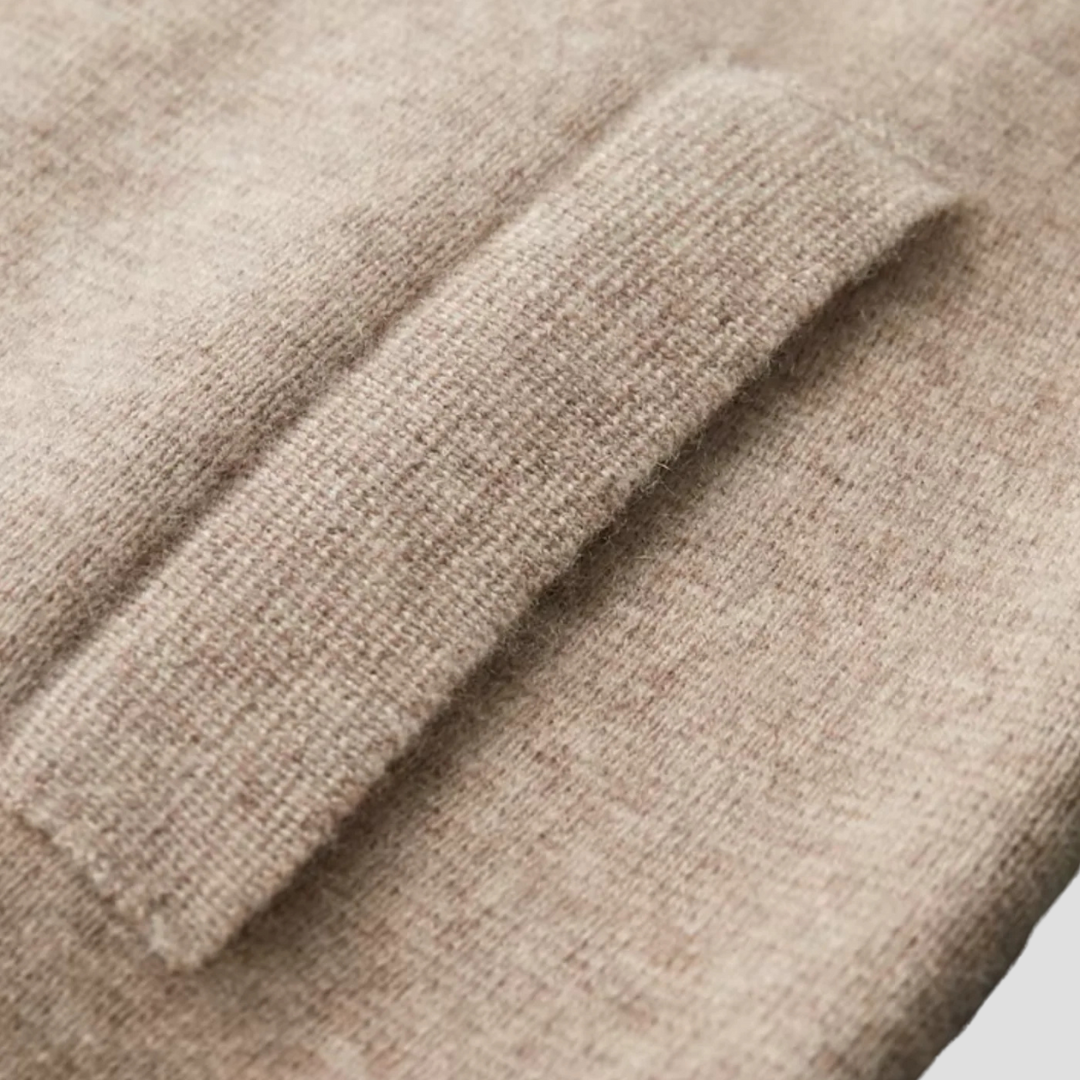 Cardigan Homme Laine Zippé