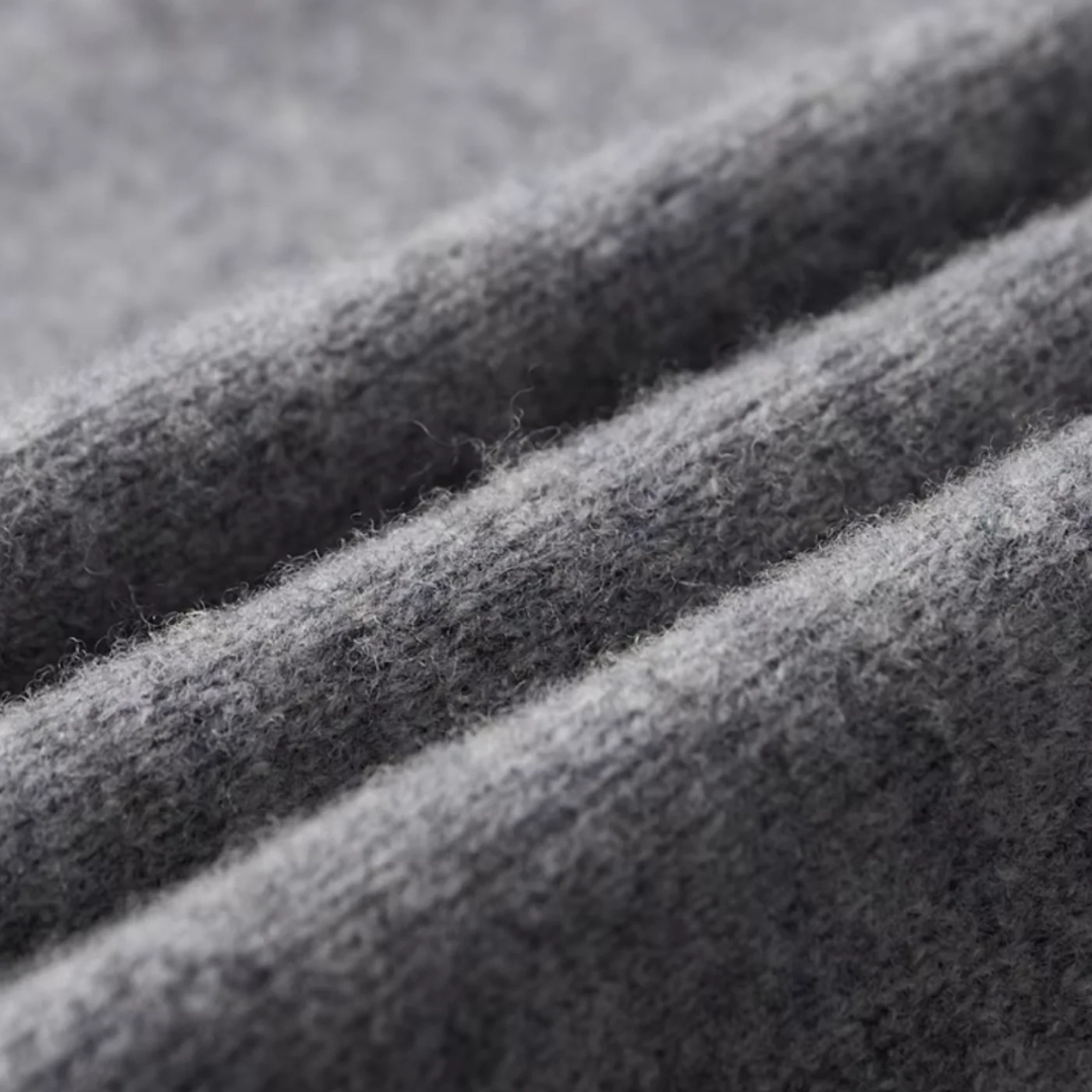 Cardigan Homme Zippé Laine Mérinos | Col Montant