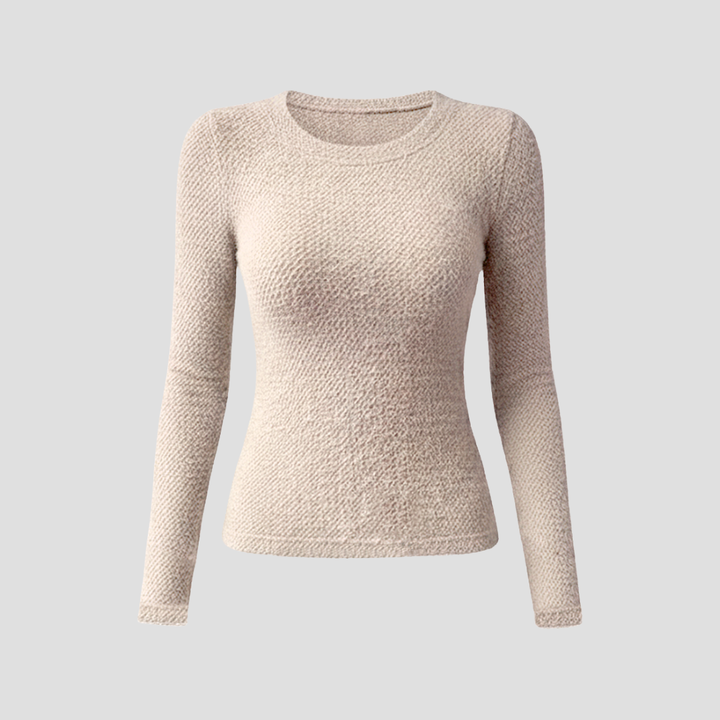 Pull Femme Col Rond en Maille