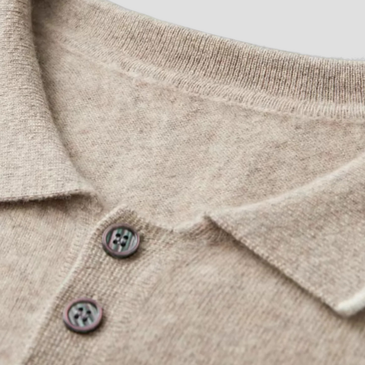 Pull Homme Cachemire Col Boutonné