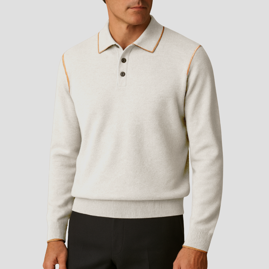 Pull Homme Cachemire Col Boutonné