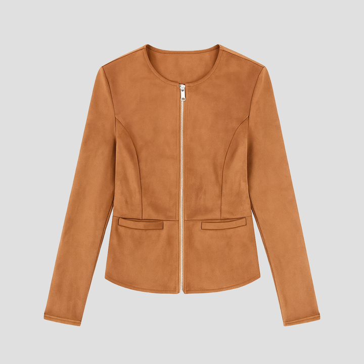 Veste Femme Suédée Zippée