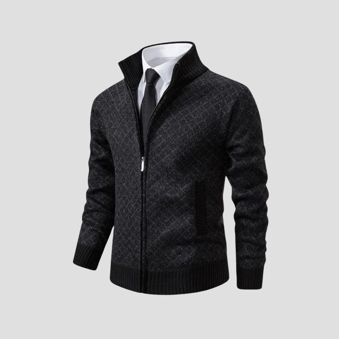 Cardigan Homme Maille Zippée