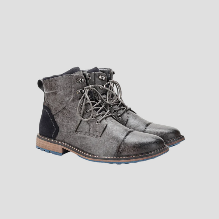 Bottines Homme en Cuir à Lacets