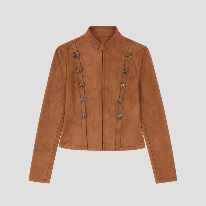 Veste Femme Double Boutonnage Suédée