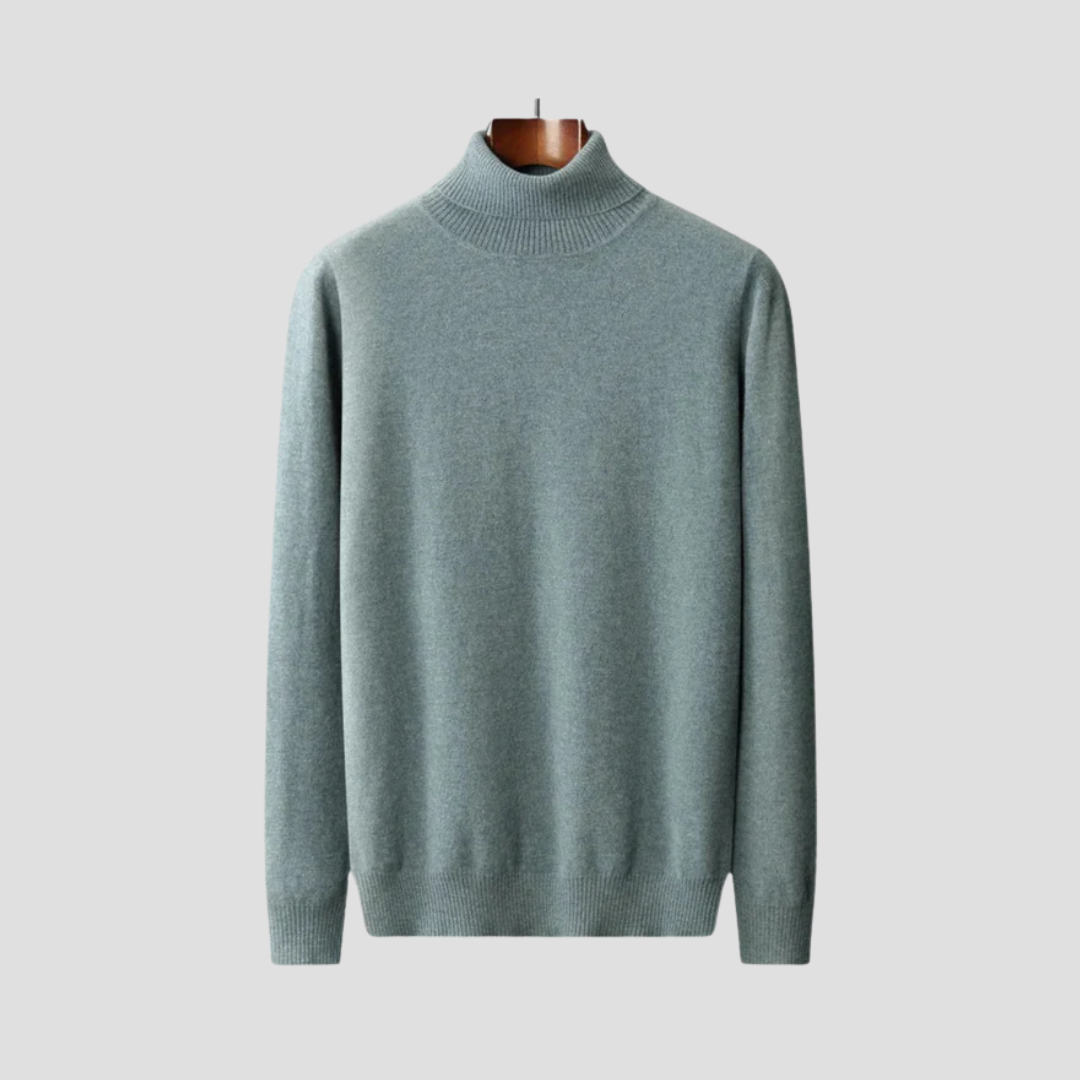 Pull Homme Col Roulé Tricoté