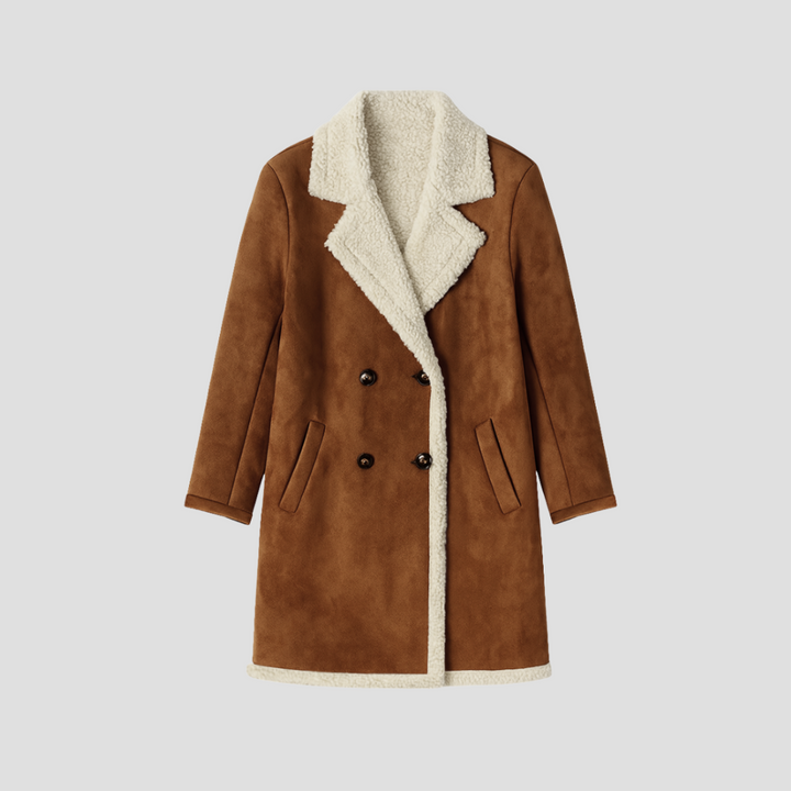 Manteau Femme Croisé Similicuir | Fourré