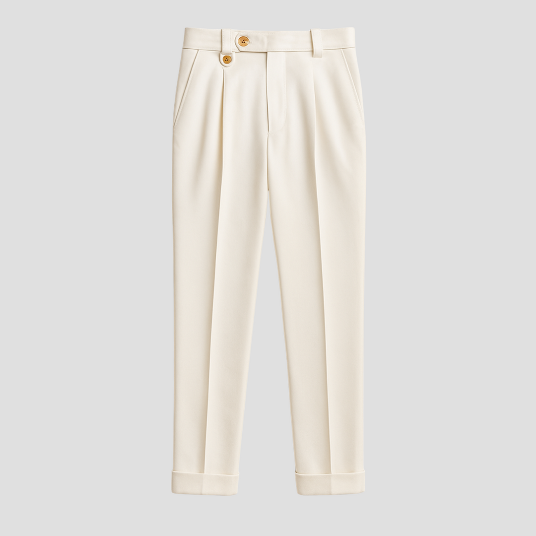 Pantalon Homme à Pinces Taille Haute