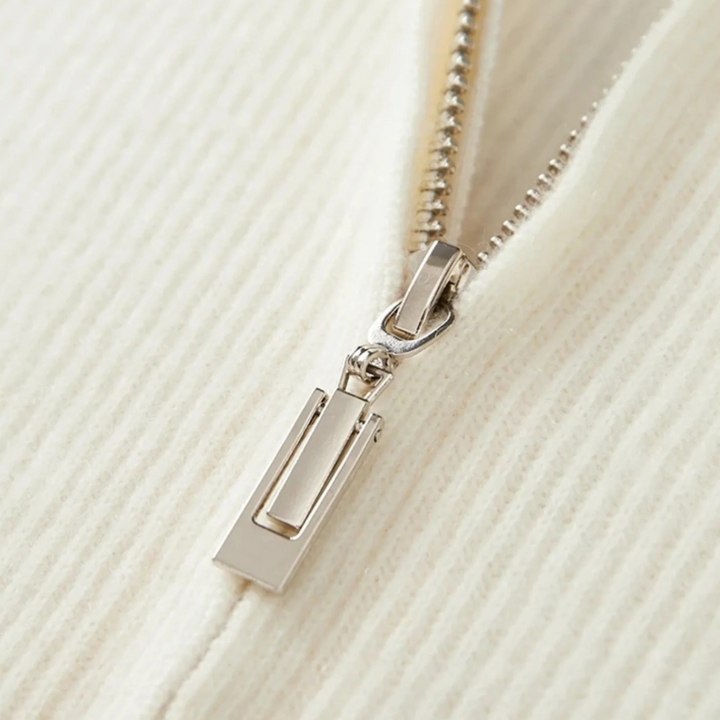 Cardigan Homme Zippé Maille Côtelée | Col Montant