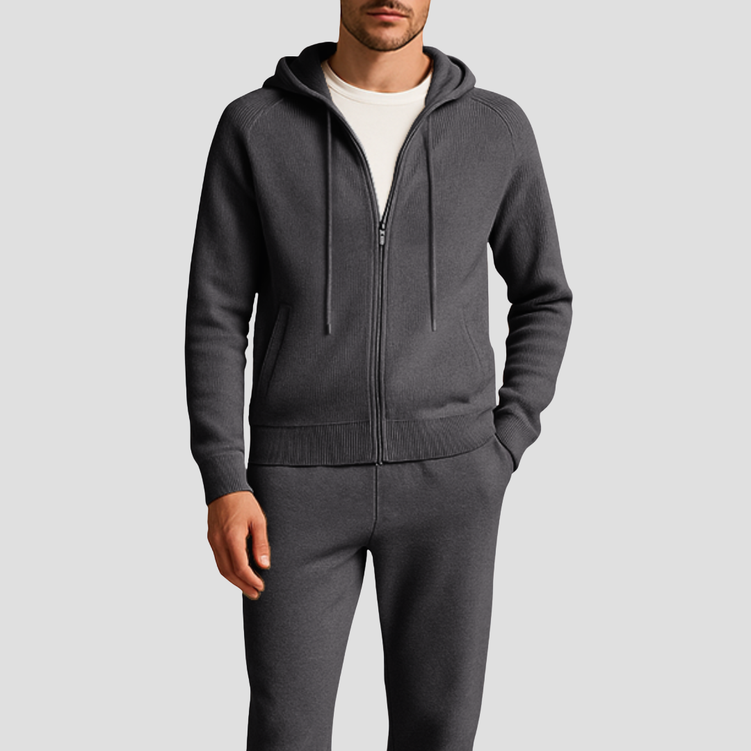Ensemble Jogging Homme Zippé à Capuche