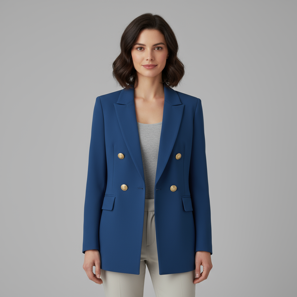 Blazer Femme Double Boutonnage