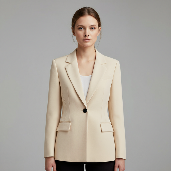 Blazer Femme Col à Revers | Boutonnage Simple
