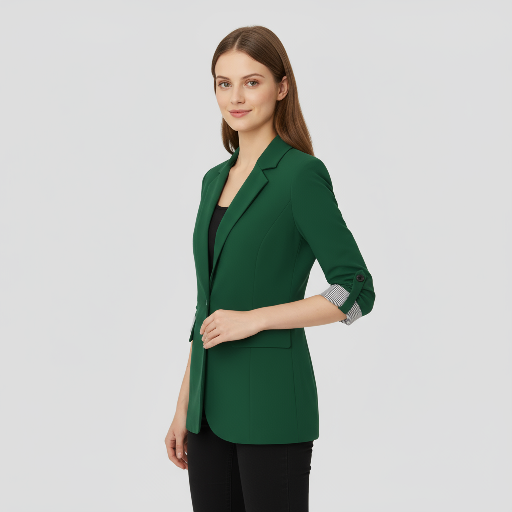 Blazer Femme Laine Col Revers