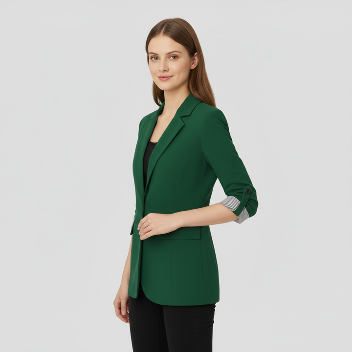 Blazer Femme Laine Col Revers