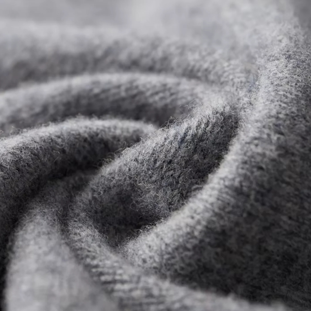 Cardigan Homme Zippé Laine Mérinos | Col Montant