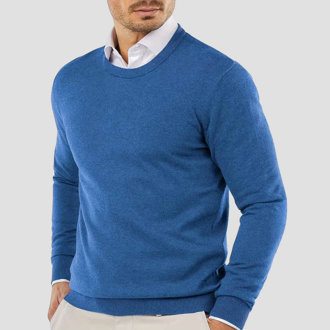 Pull Homme Col V Tricoté