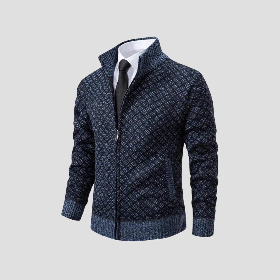 Cardigan Homme Maille Zippée