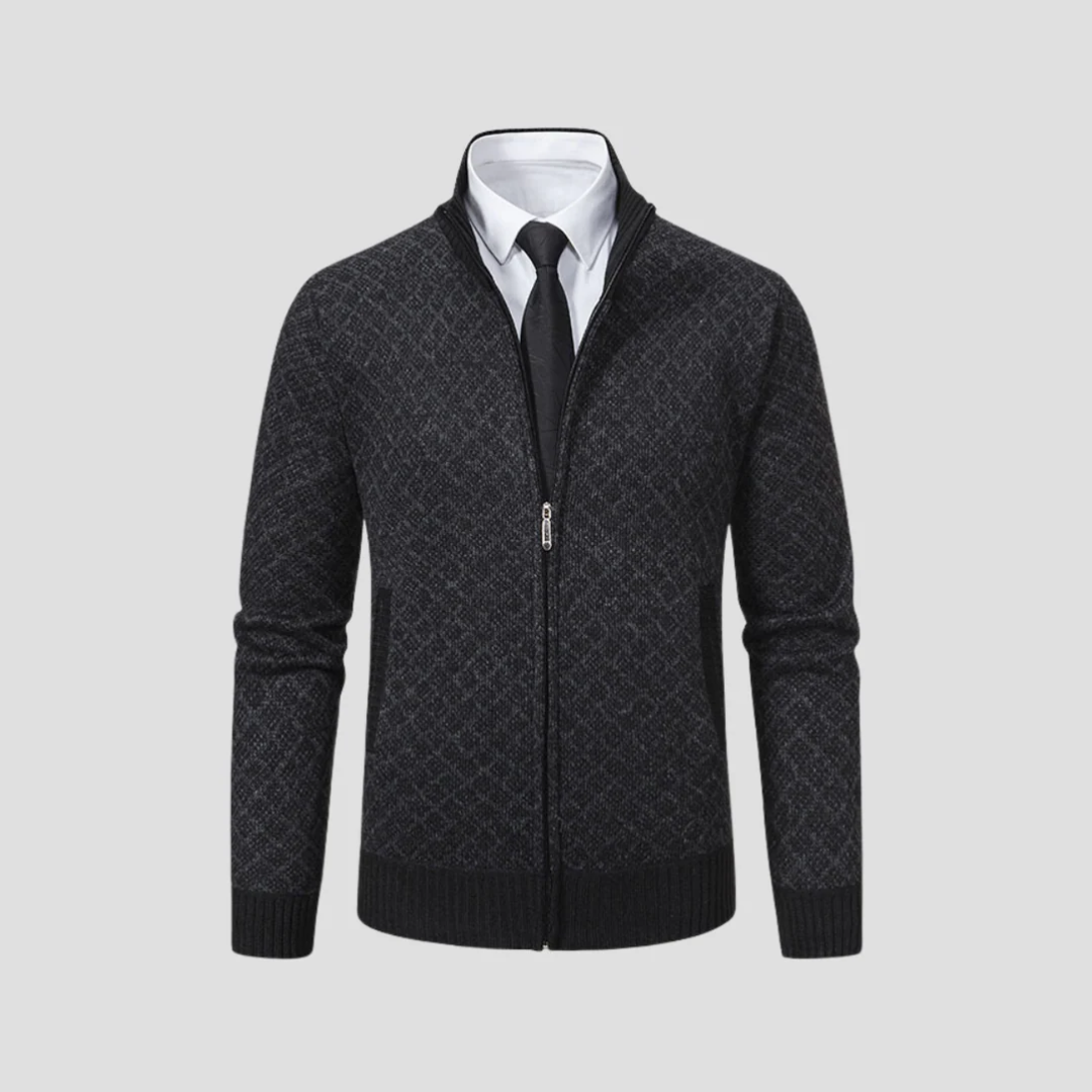 Cardigan Homme Maille Zippée