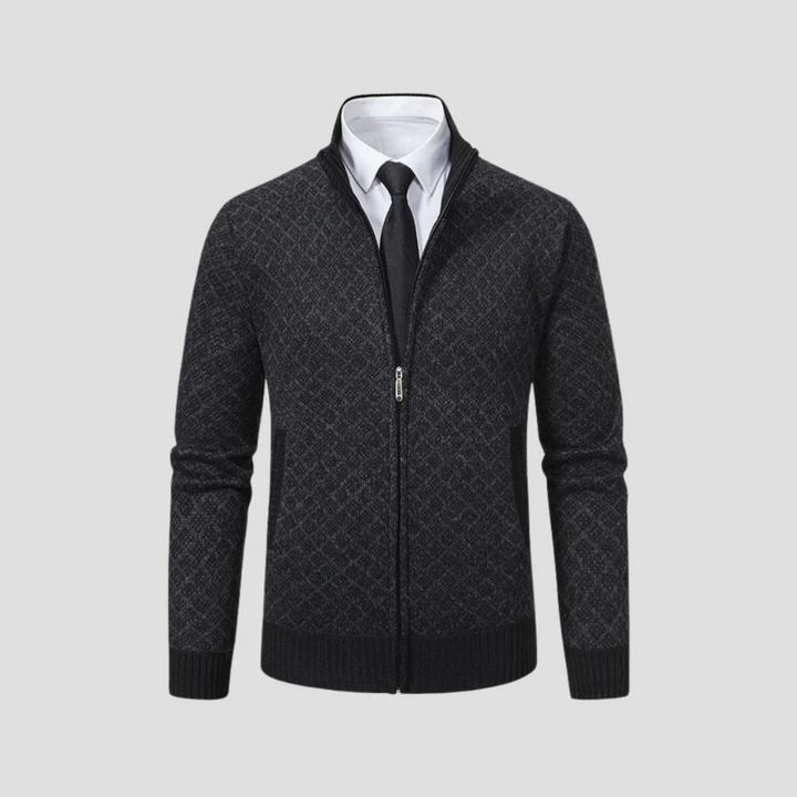 Cardigan Homme Maille Zippée