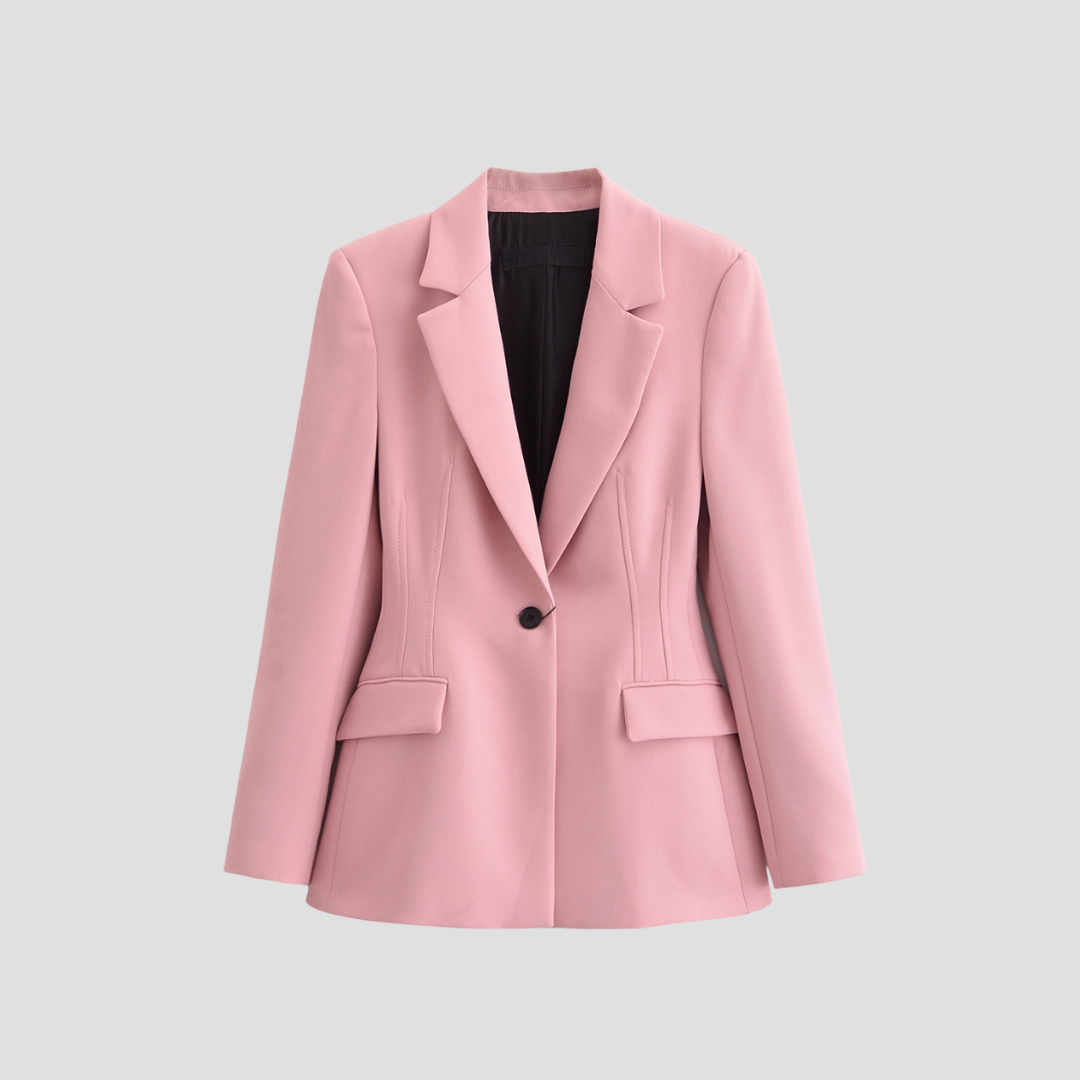 Blazer Femme Col à Revers | Boutonnage Simple