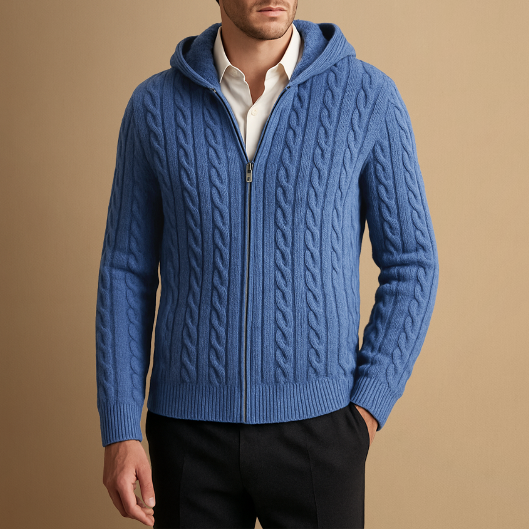 Cardigan Homme Zippé Bicolore