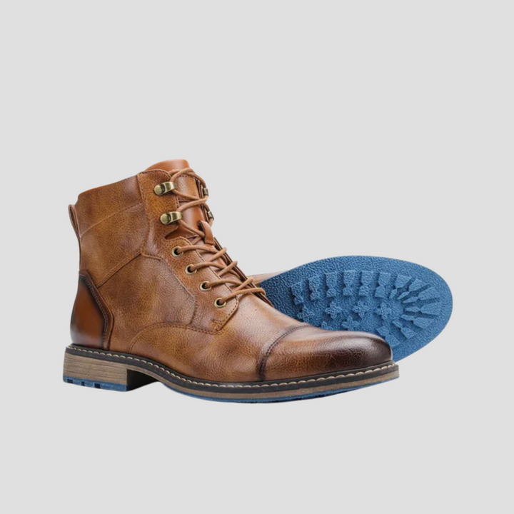 Bottines Homme en Cuir à Lacets