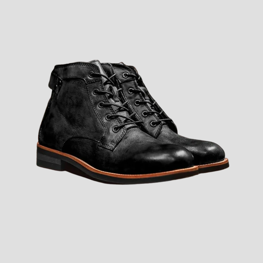 Bottines Homme Cuir à Lacets