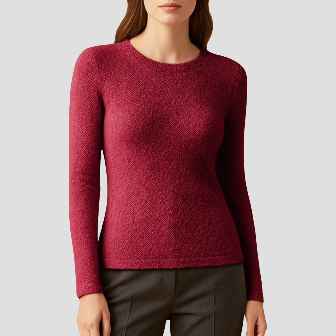 Pull Femme Col Rond en Maille