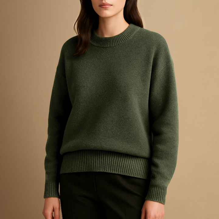 Pull Femme Col Rond Tricoté