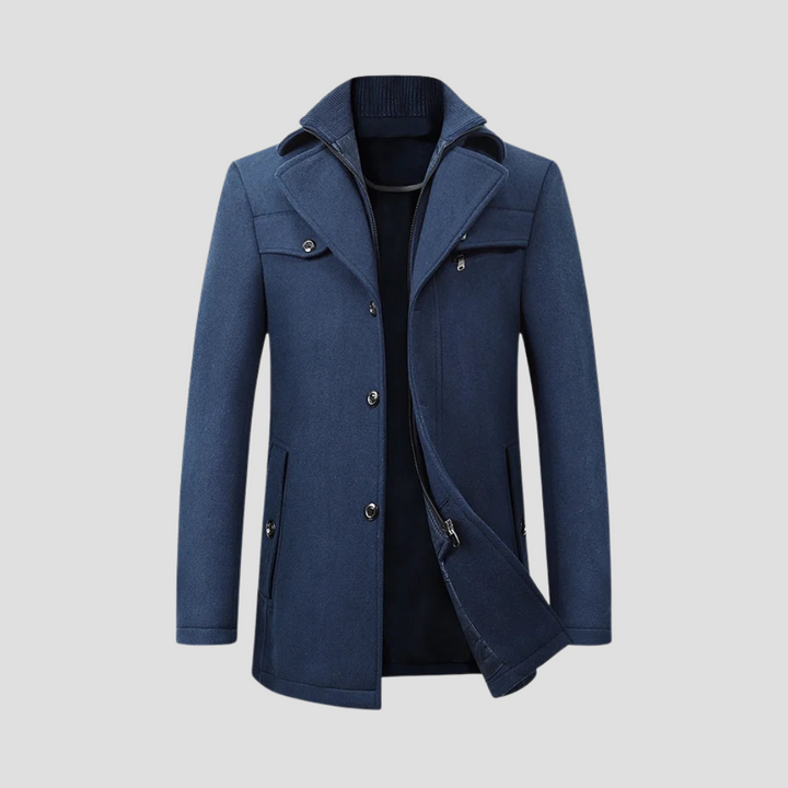 Manteau Homme Hiver Laine Mélangée