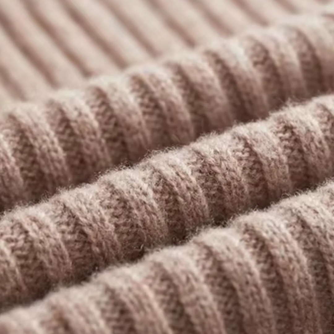 Pull Henley Homme Laine Mérinos Côtelé