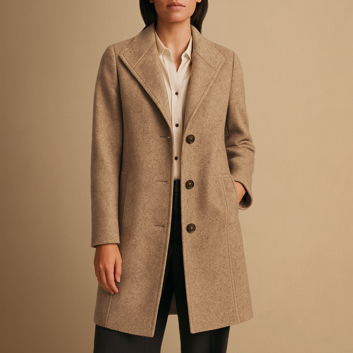 Manteau Femme Tweed Mi-Long