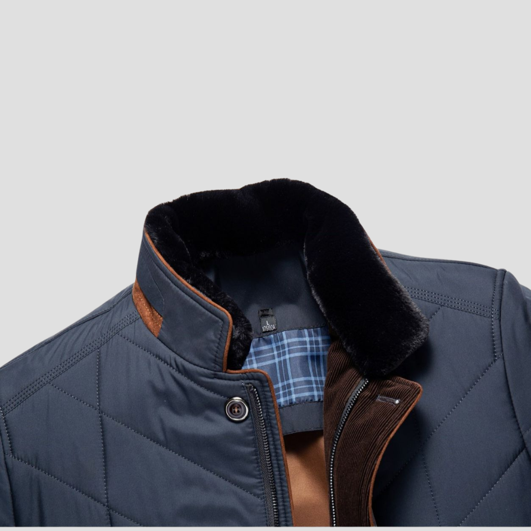 Veste Matelassée Homme Zippée | Col Montant