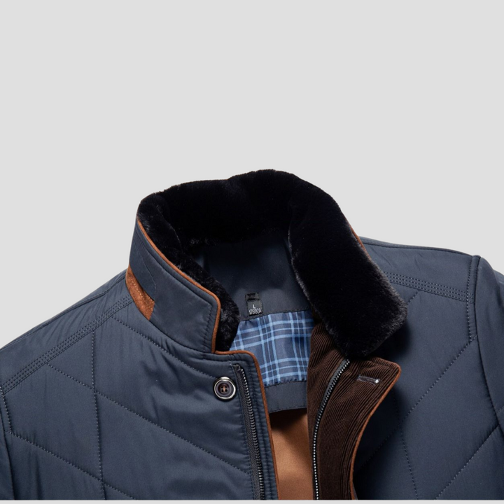 Veste Matelassée Homme Zippée | Col Montant