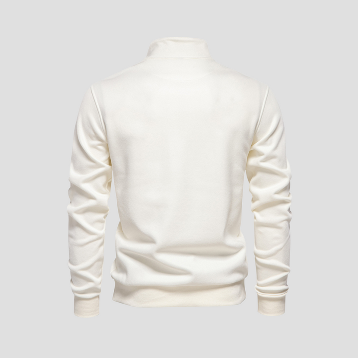 Pull Homme Demi-Zip Col Montant