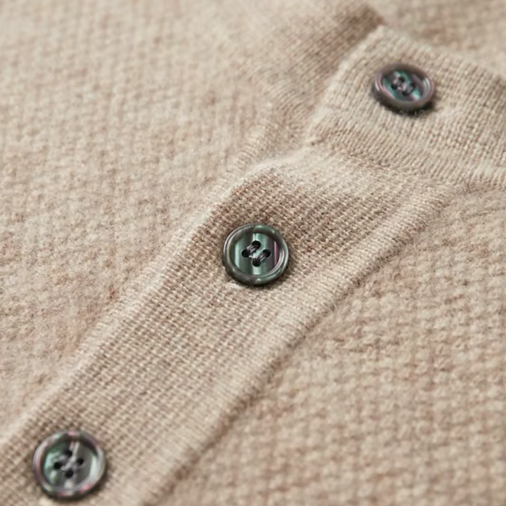 Pull Henley Homme en Cachemire