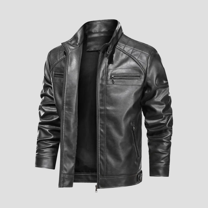 Veste Motard Homme Zippée Rétro