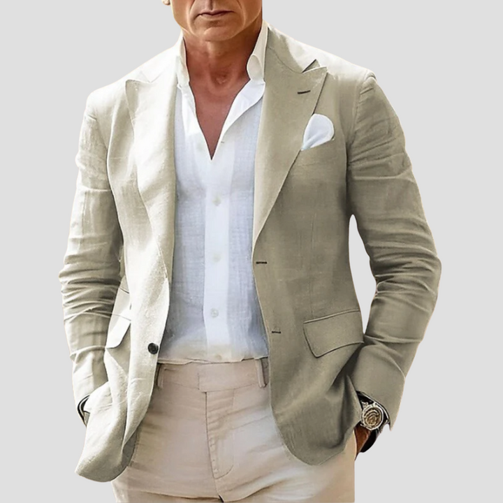 Blazer Homme en Lin Texturé