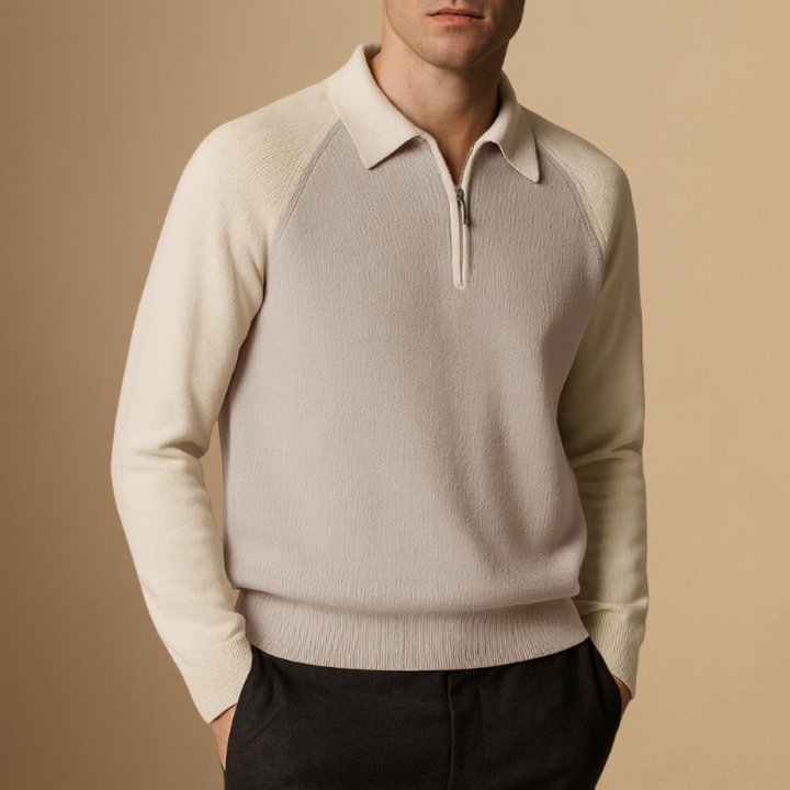Pull Homme Demi-Zip Laine Mérinos