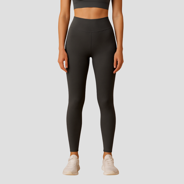 Legging femme polaire taille haute